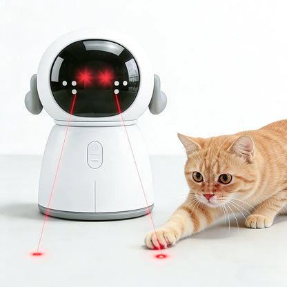 Cat Laser Toy for Indoor Cats and Kittens Interactive Motion Activated Rechargeable Automatic Play Dual Patterns Adjustable Angle Fun Exercise for Multiple Pets